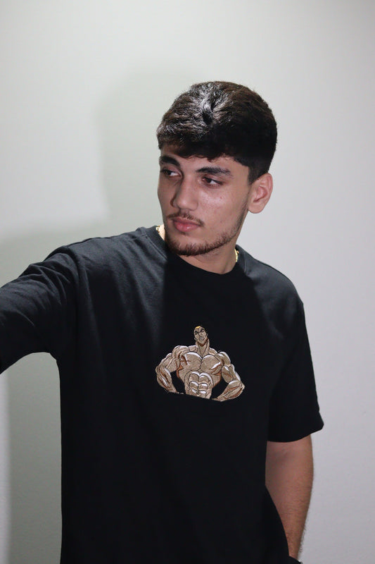 Alpha Flex Premium oversized Tee – Beast Embroidered Drop