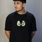 Avocado Duo Oversized T-Shirt – Embroidered Drop
