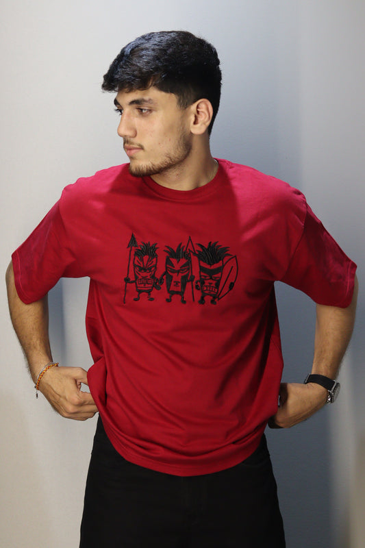 Tribal Fury – Oversized Tee – Beast Embroidered Drop